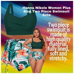**Hanna Nikole** Plus Size Two Piece Swimsuit 20W NWT